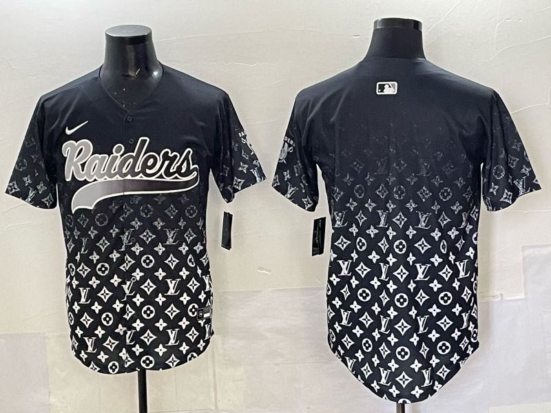 Men 2025 Oakland Raiders Blank Black Nike Limited NFL Jersey 01